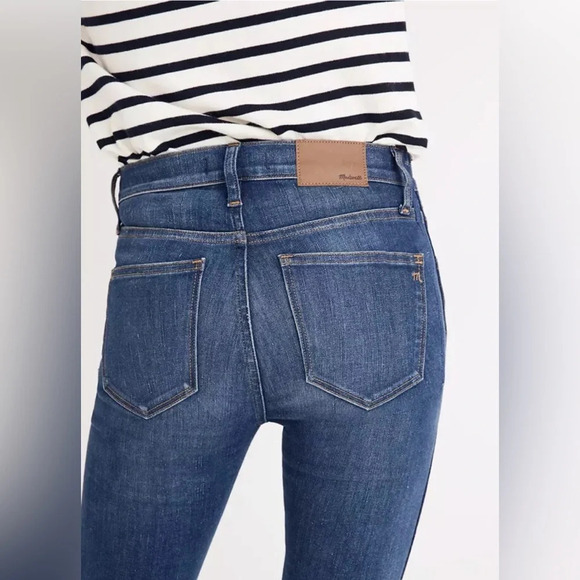 Madewell 9" Mid-Rise Skinny Jeans Raw-Hem Size 32 - Picture 2 of 14